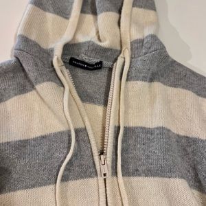 Brandy Melville Alana Striped Wool Hoodie Sweater